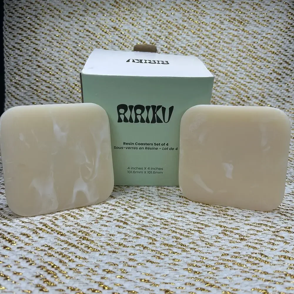 Ririku Resin Coasters Set 4-Pack 4